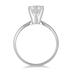 3/4 Carat Round Diamond Solitaire Ring in 14K White Gold (Premium Quality)