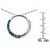 3/4 CTW Diamond Circle Journey Pendant in 10K White Gold